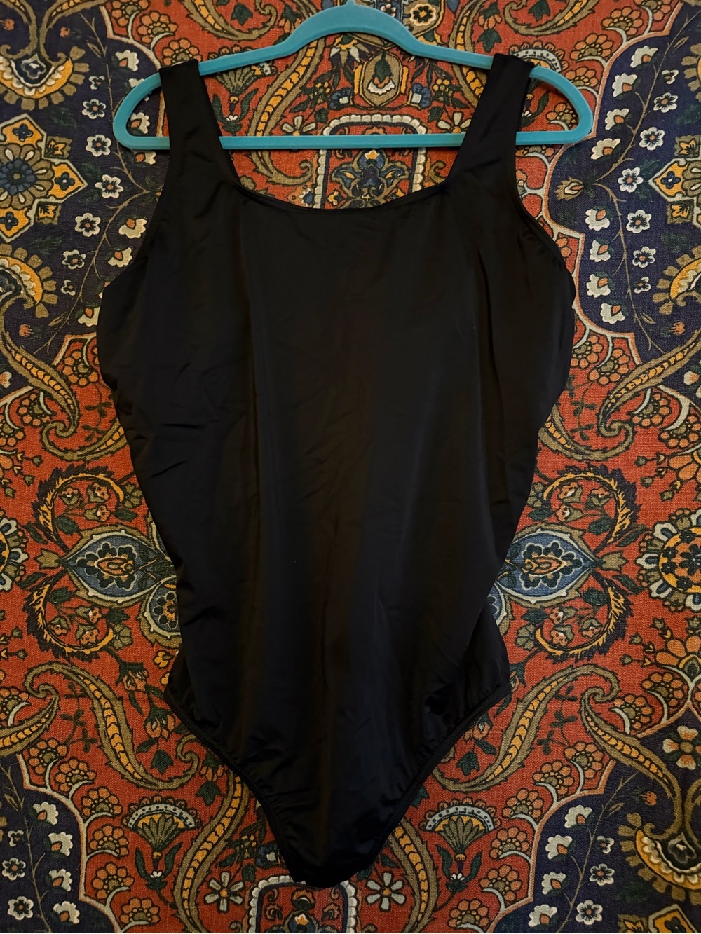 Lands' End Black One-Piece Swimsuit